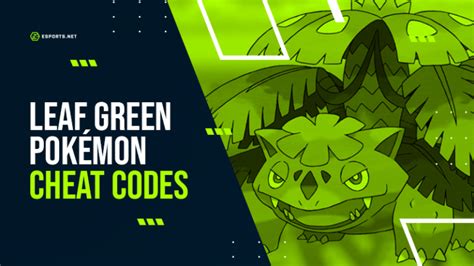 leafgreen cheat codes.